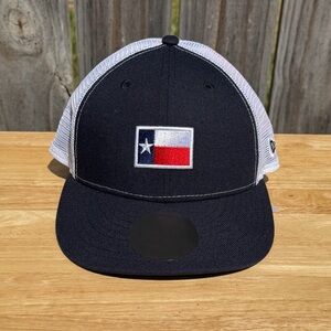 New Era Texas Flag Trucker Hat – Navy & White Snapback